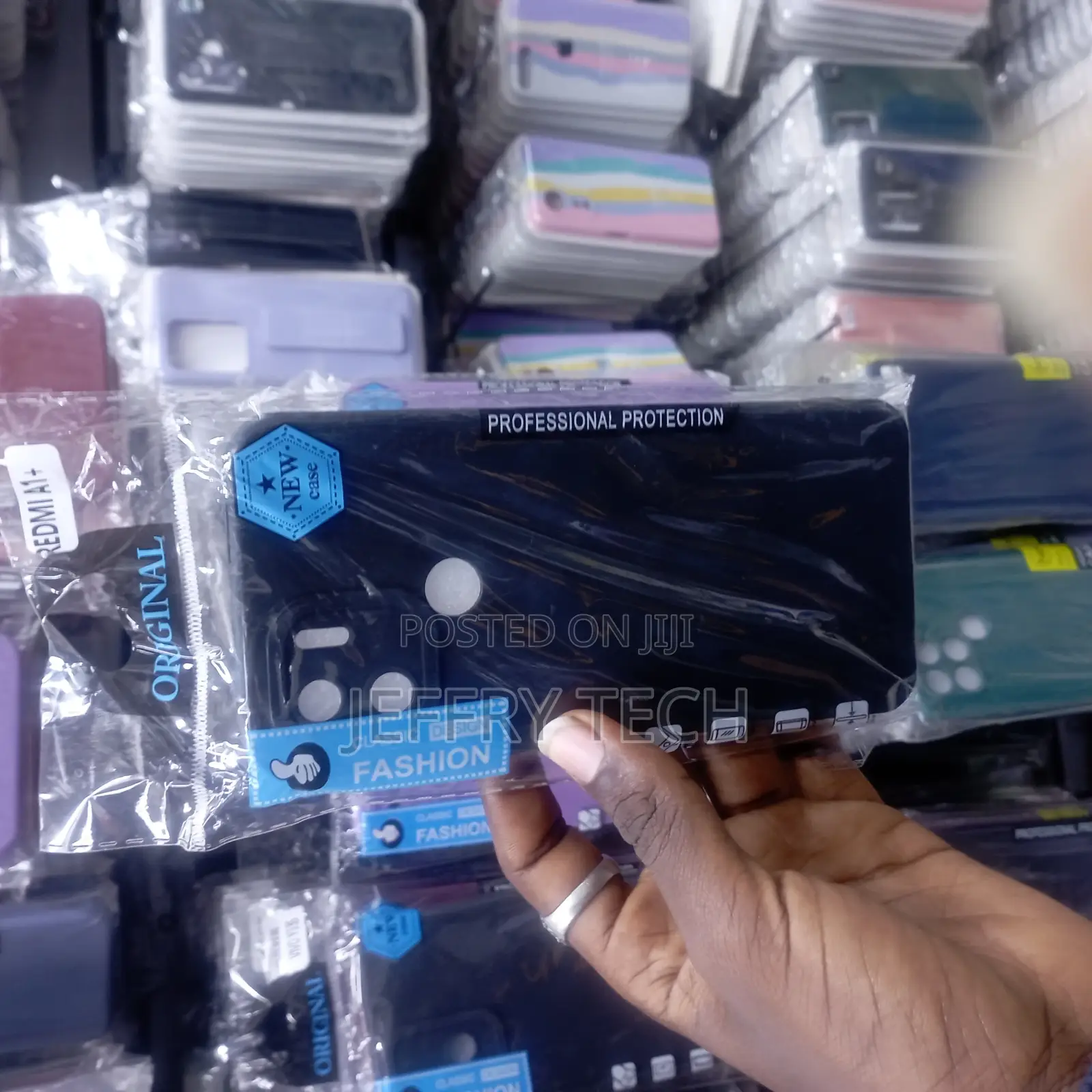 Black Spazy Silicone Case for Redmi A1 Plus