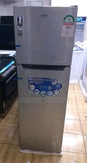 Mika 168litres Silver Double Door Refrigerator