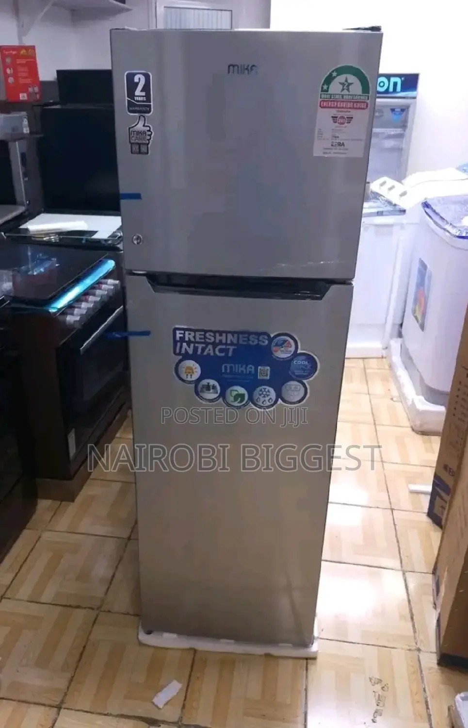 Mika 168litres Double Door Refrigerator