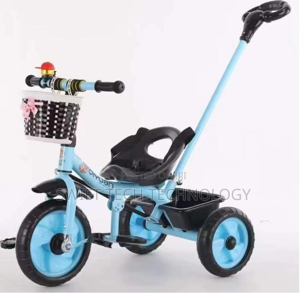 Kids Tricycle Bicycle With Push Handle N Pedal - main view