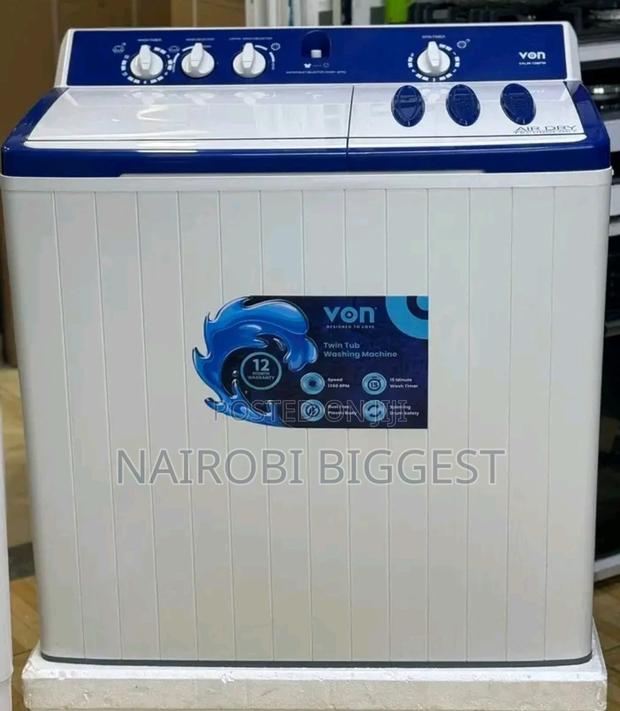 Von 12kg Twin Tub Washing Machine-white Valw 12 Mfw 12kg