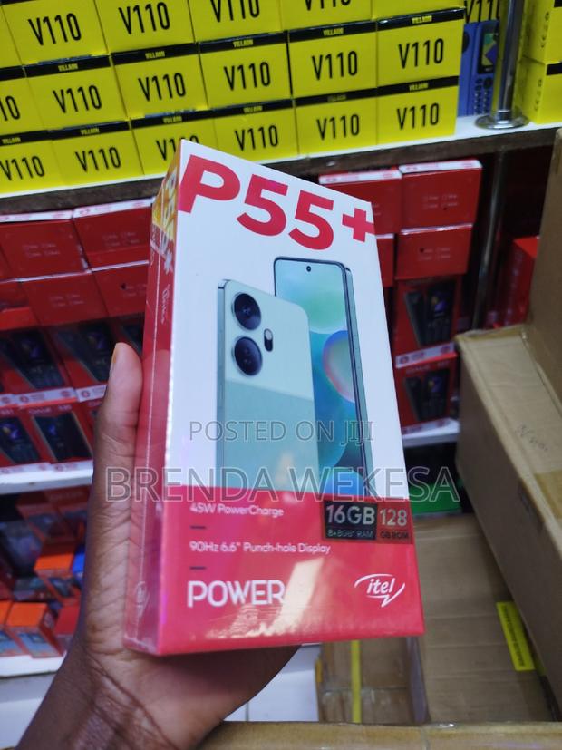 New Itel P55 Plus 128 GB Black - main view