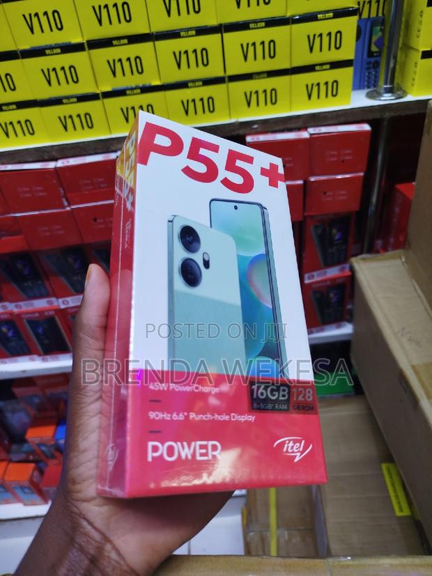 New Itel P55 Plus 128 GB Black - thumbnail 2