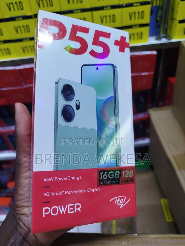 New Itel P55 Plus 128 GB Black - thumbnail 3