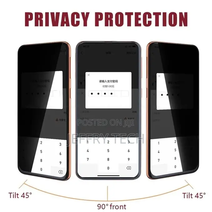 Anti-Spy Glass)Privacy Tempered Glass for Xiaomi Poco M4 Pro