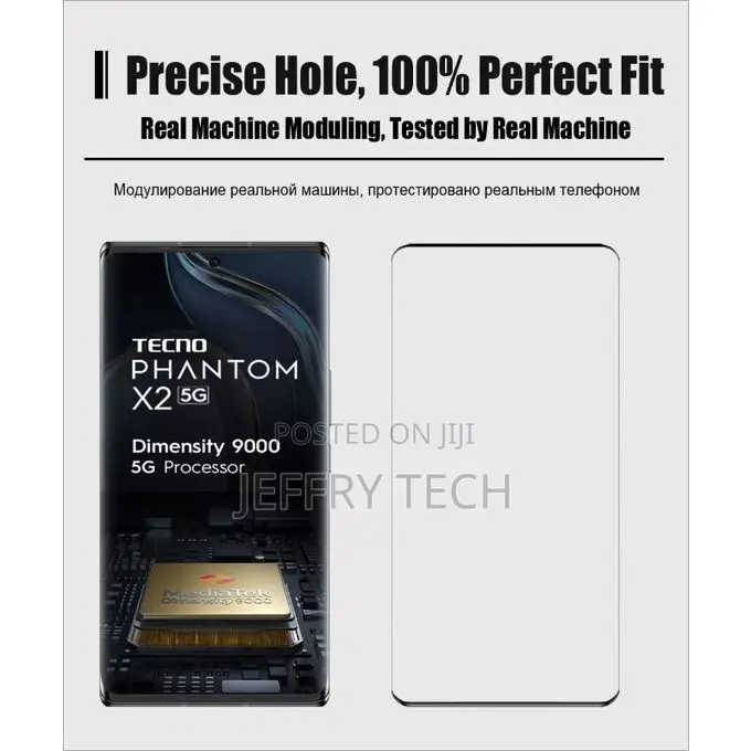 Tempered Glass for Tecno Phantom X Screen Protector Protecti