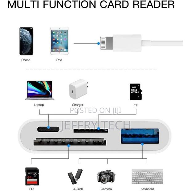 Camera Memory SD Card Reader Compatible for iPhone,Compatibl - thumbnail 3
