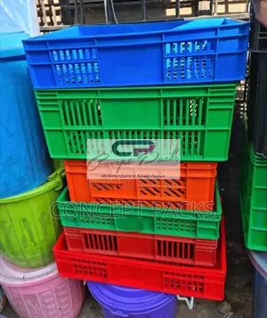 Assorted Plastic Crates.