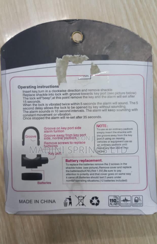Alarm Padlocks - thumbnail 3