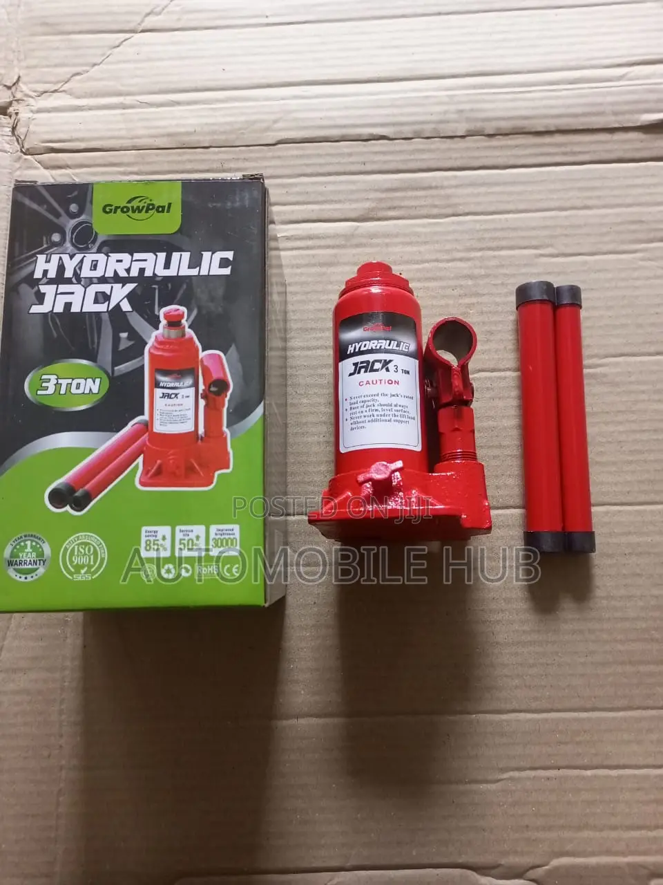 3 Ton Hydraulic Jack Set Red