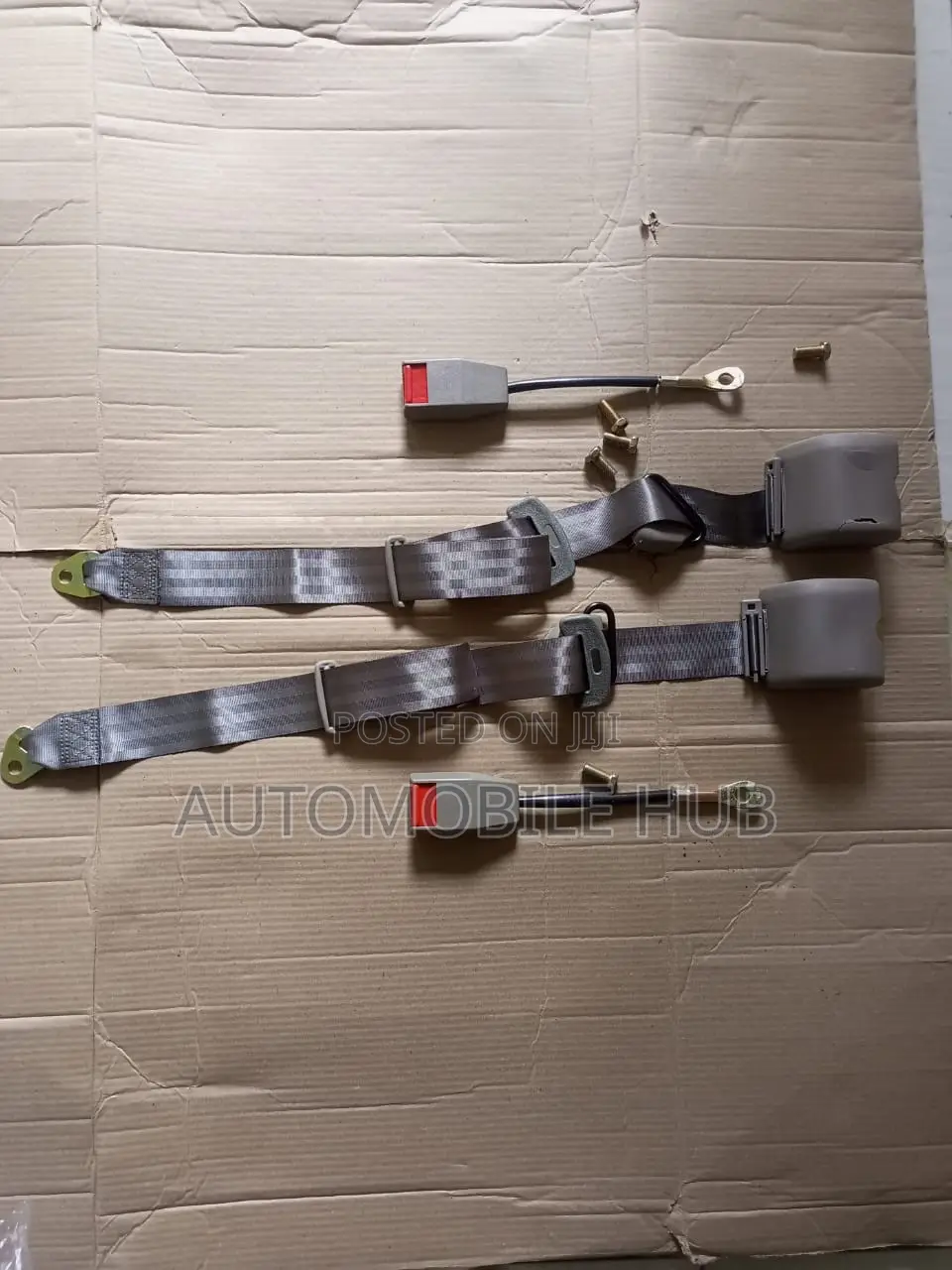 3 Point Universal Seat Belts Grey