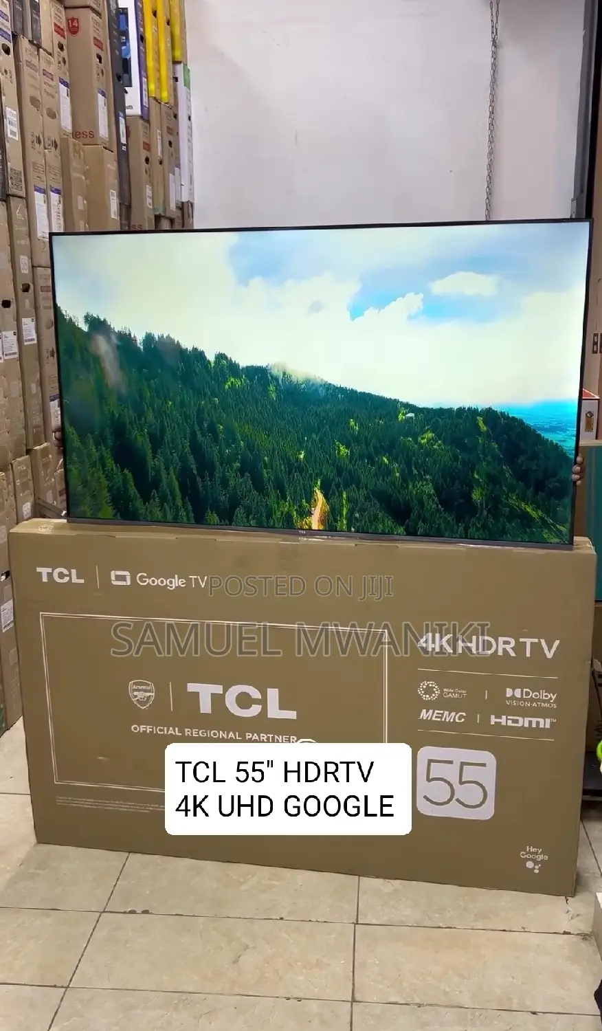 TCL 55” Smart Uhd Frameless Google Tv New 2024 Model