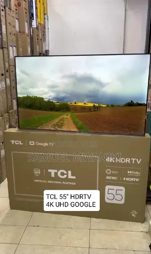 TCL 55” Smart Uhd Frameless Google Tv New 2024 Model
