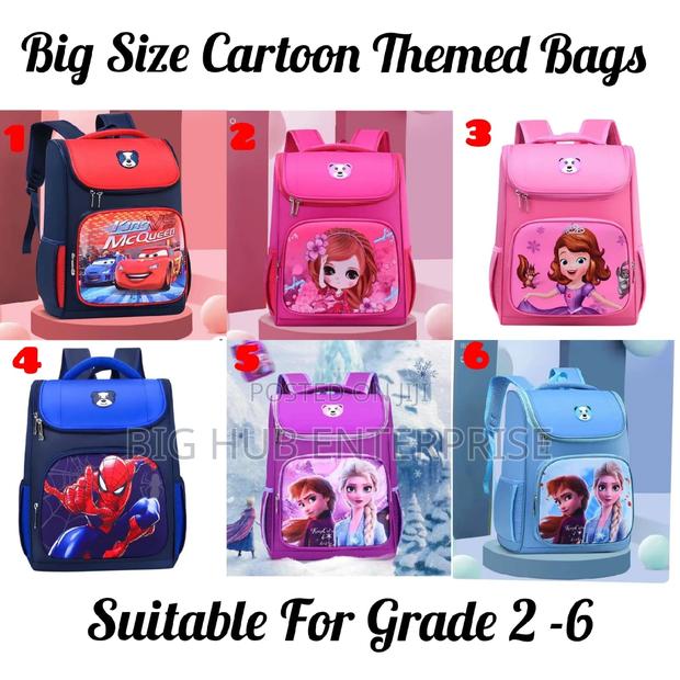 Big Size Cartoon Themed School Backpack - main view