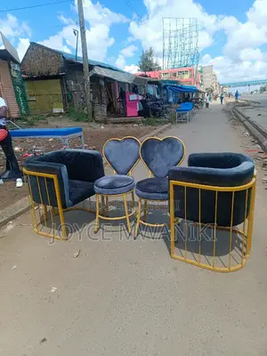 Manicure Seats, 2 Love Seats and 2 Styling Chairs Grey 