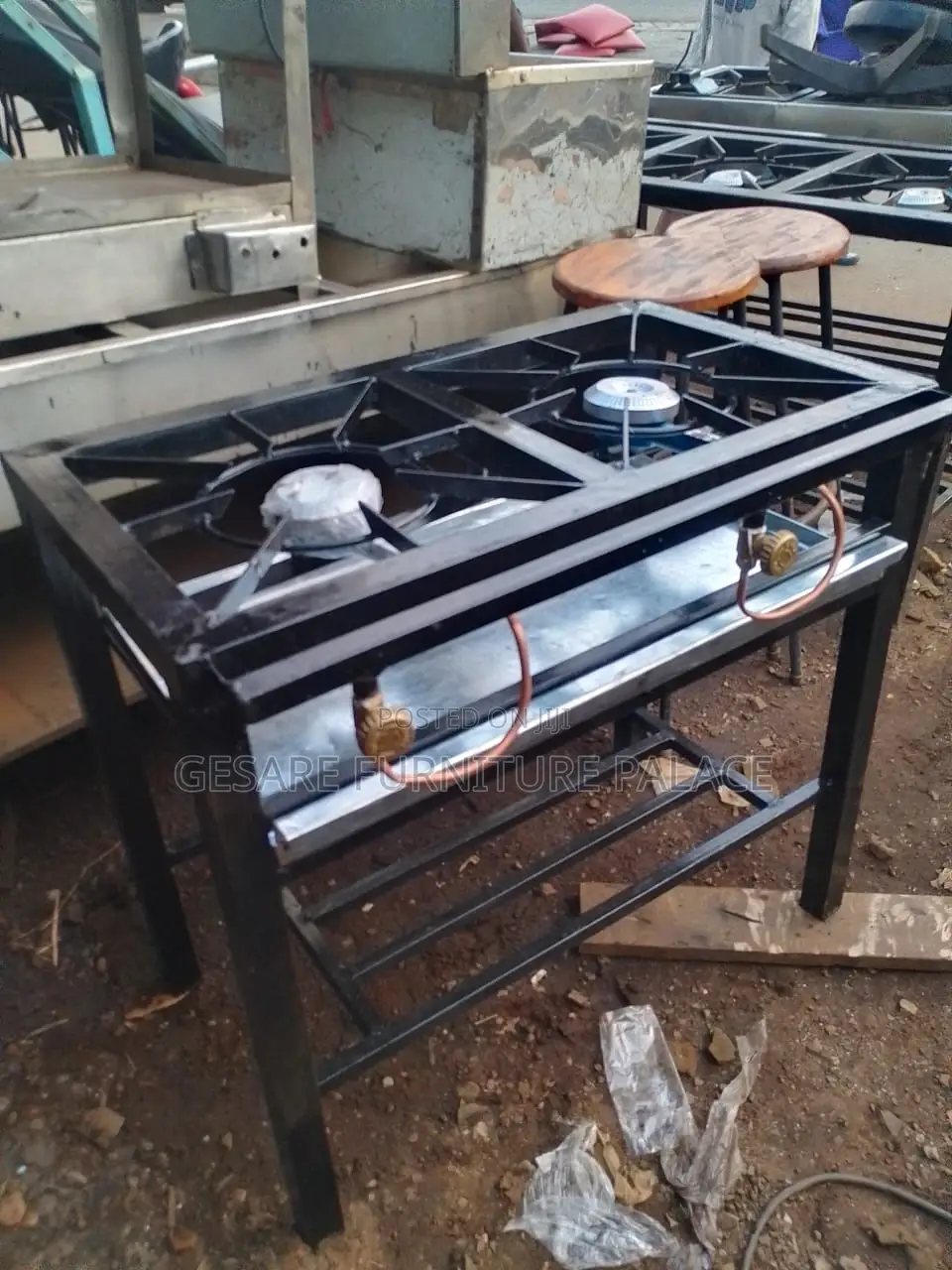 2 Burners Jiko Gas