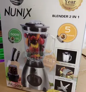 Nunix 2 in 1 AK500 Blender 500W