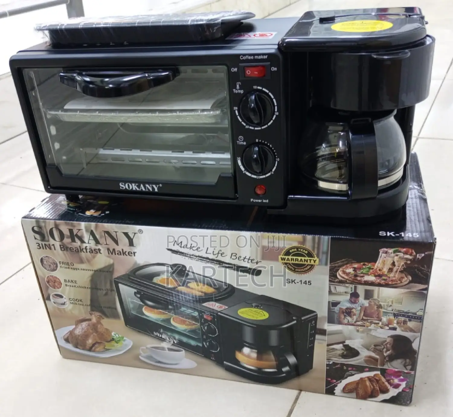 Sokany SK-145 3 In1 Breakfast Maker
