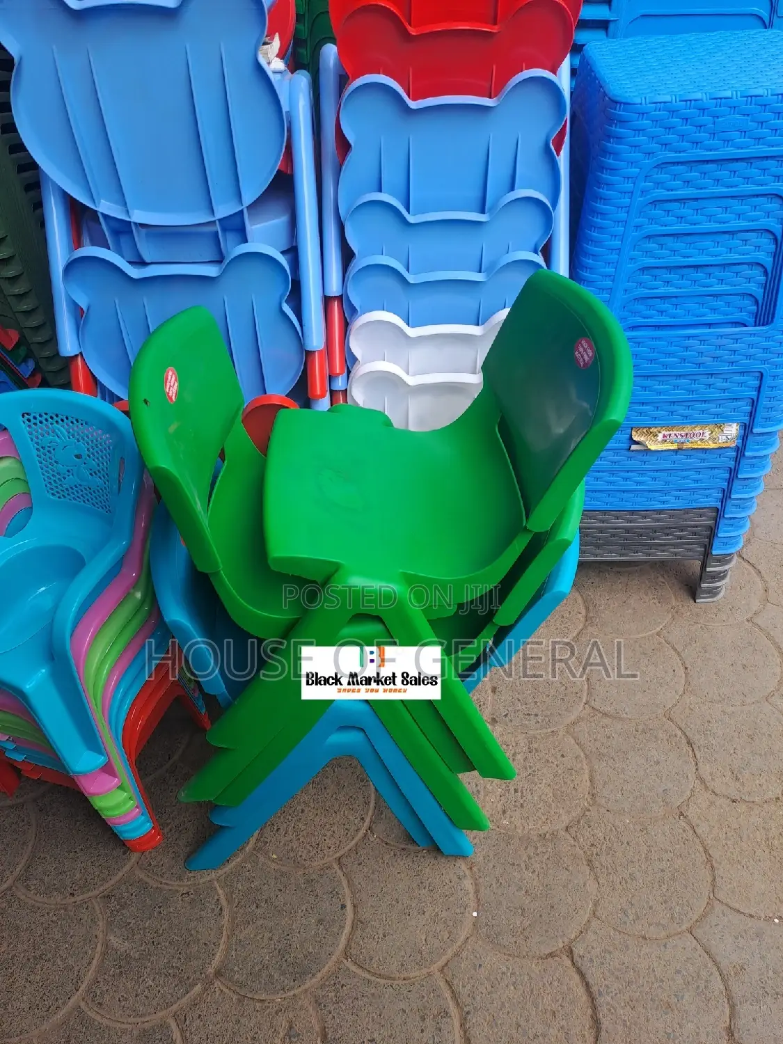 Kids Armless Plastic Chair