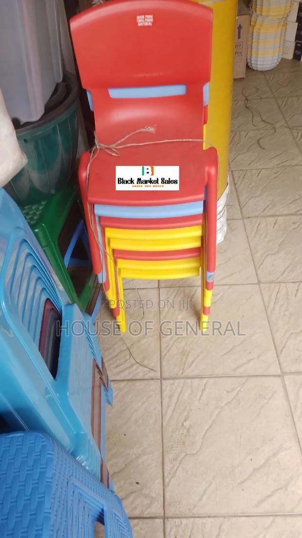 Kids Armless Plastic Chair - main view