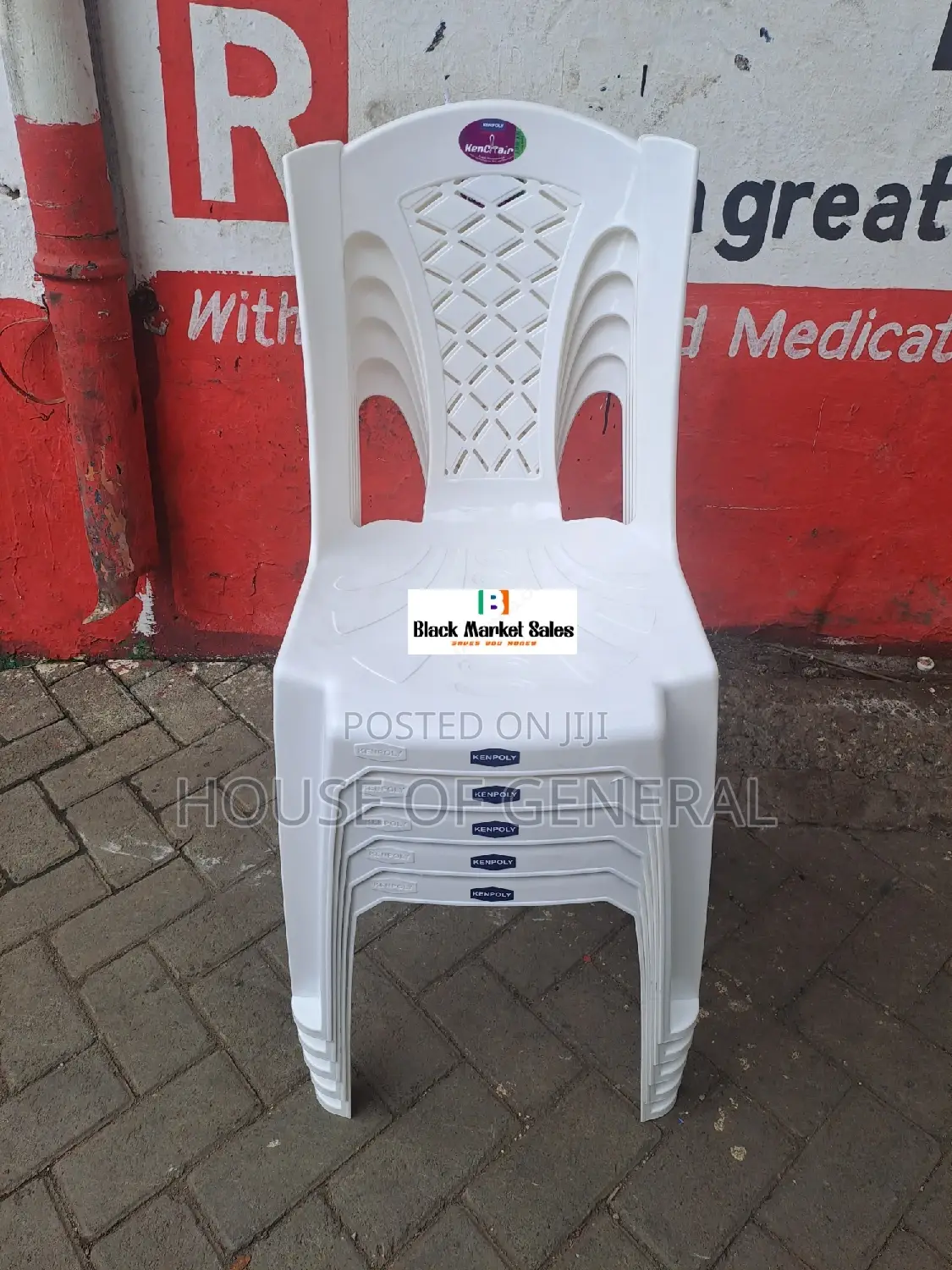 Armless Kenpoly Plastic Chair