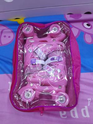 Kids Quad Skates, Beginners Adjustable Roller Skates - thumbnail 2