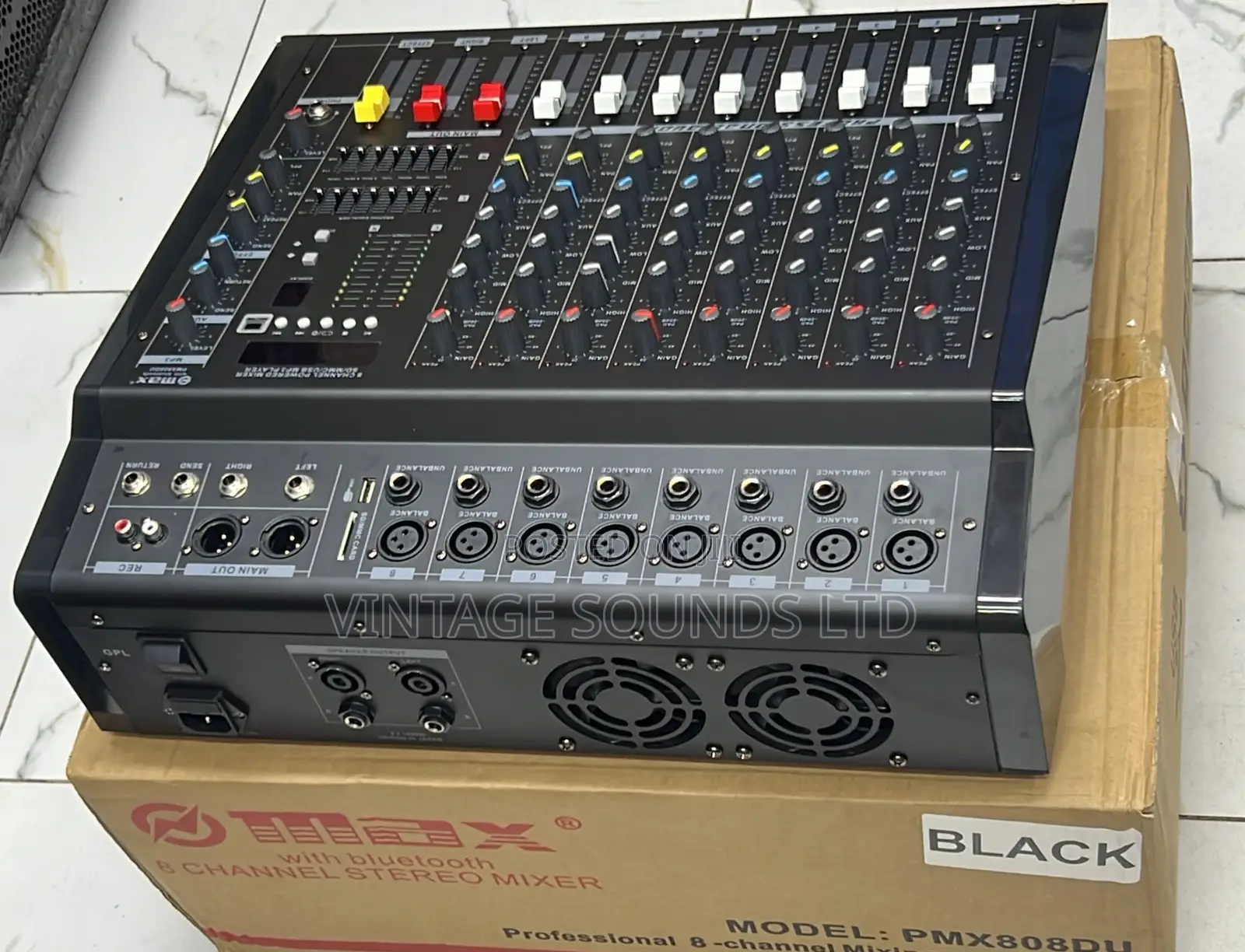 Max PMX 808DU Professional Powered Mixer 8 Channel With BT