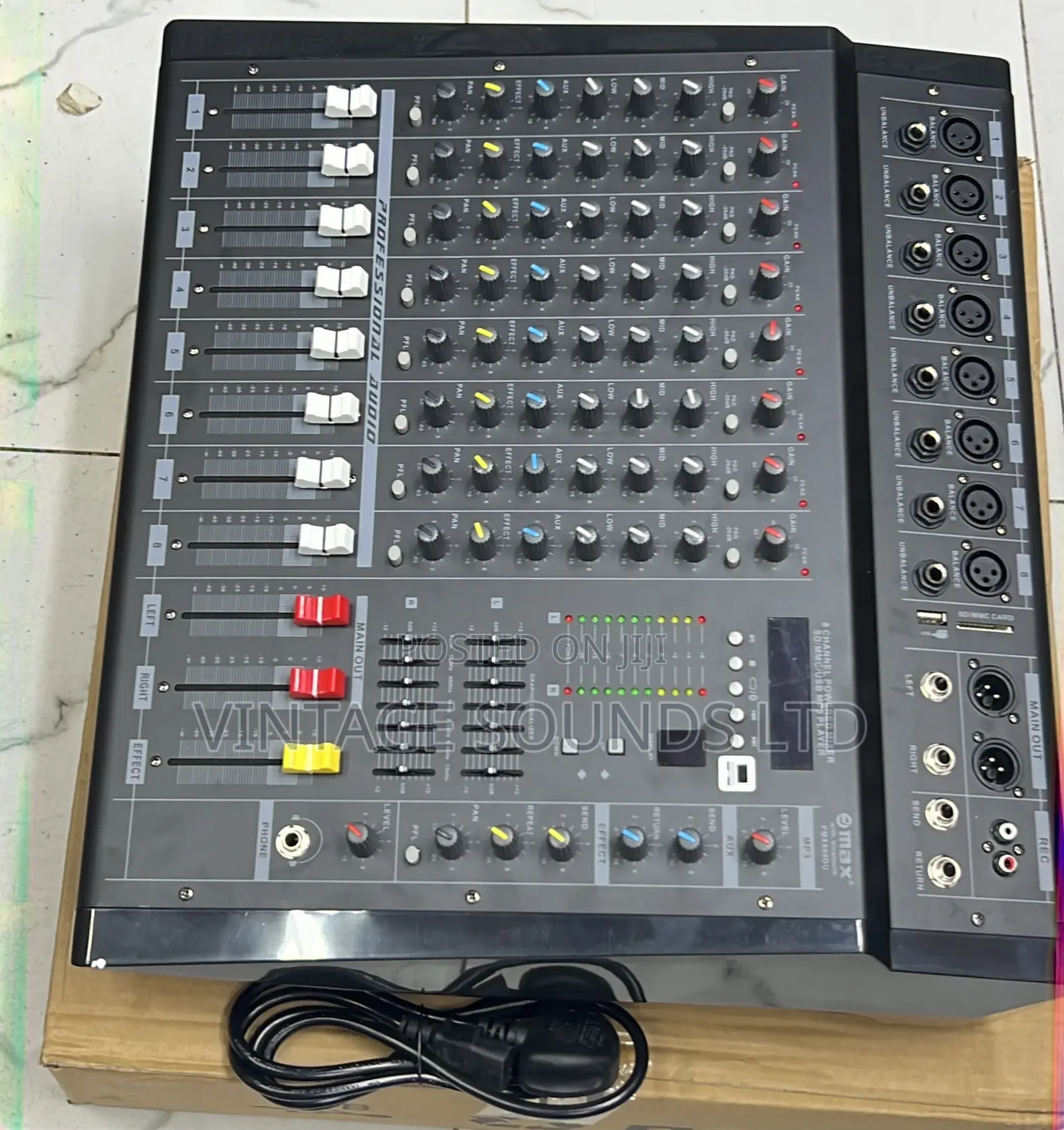 Max PMX8 Professional Bluetooth Powered Mixer 8 Channel