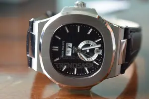 Patek Philippe Nautilus Annual Calendar Black Leather Straps