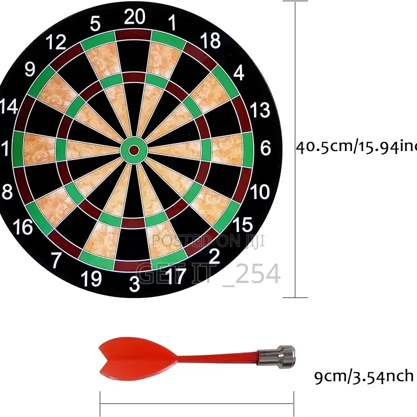 *Magnetic Wall Mounted Dart Board Set, Dart Board and 4 Magn