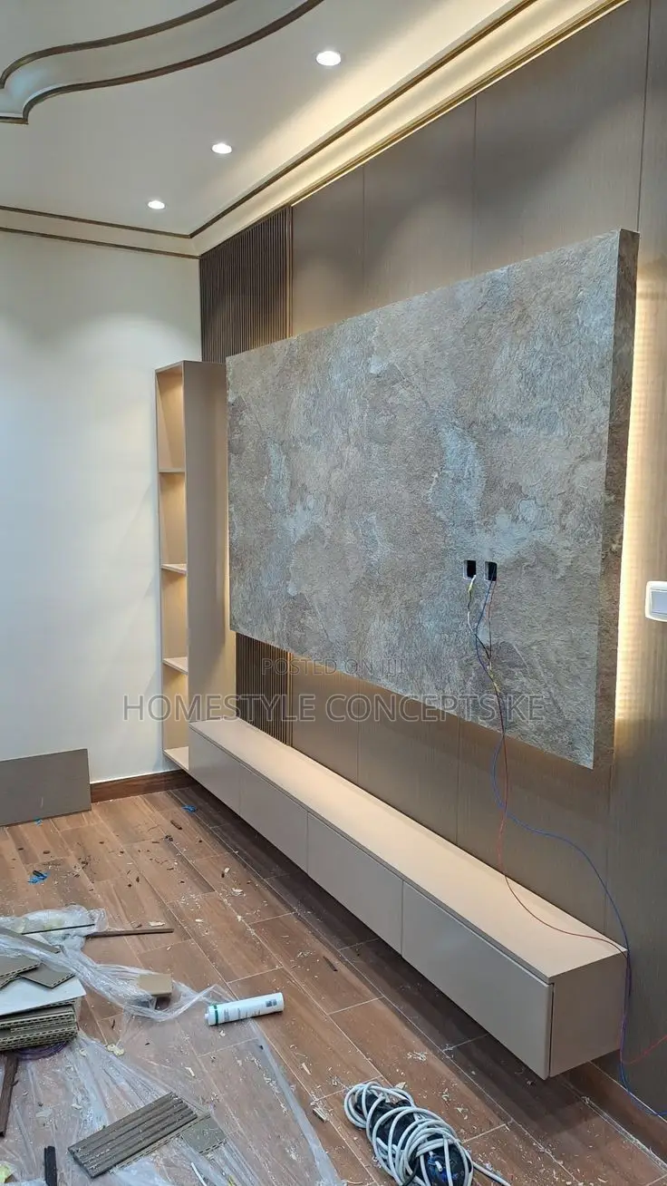 TV Cabinet Wall Niches Design