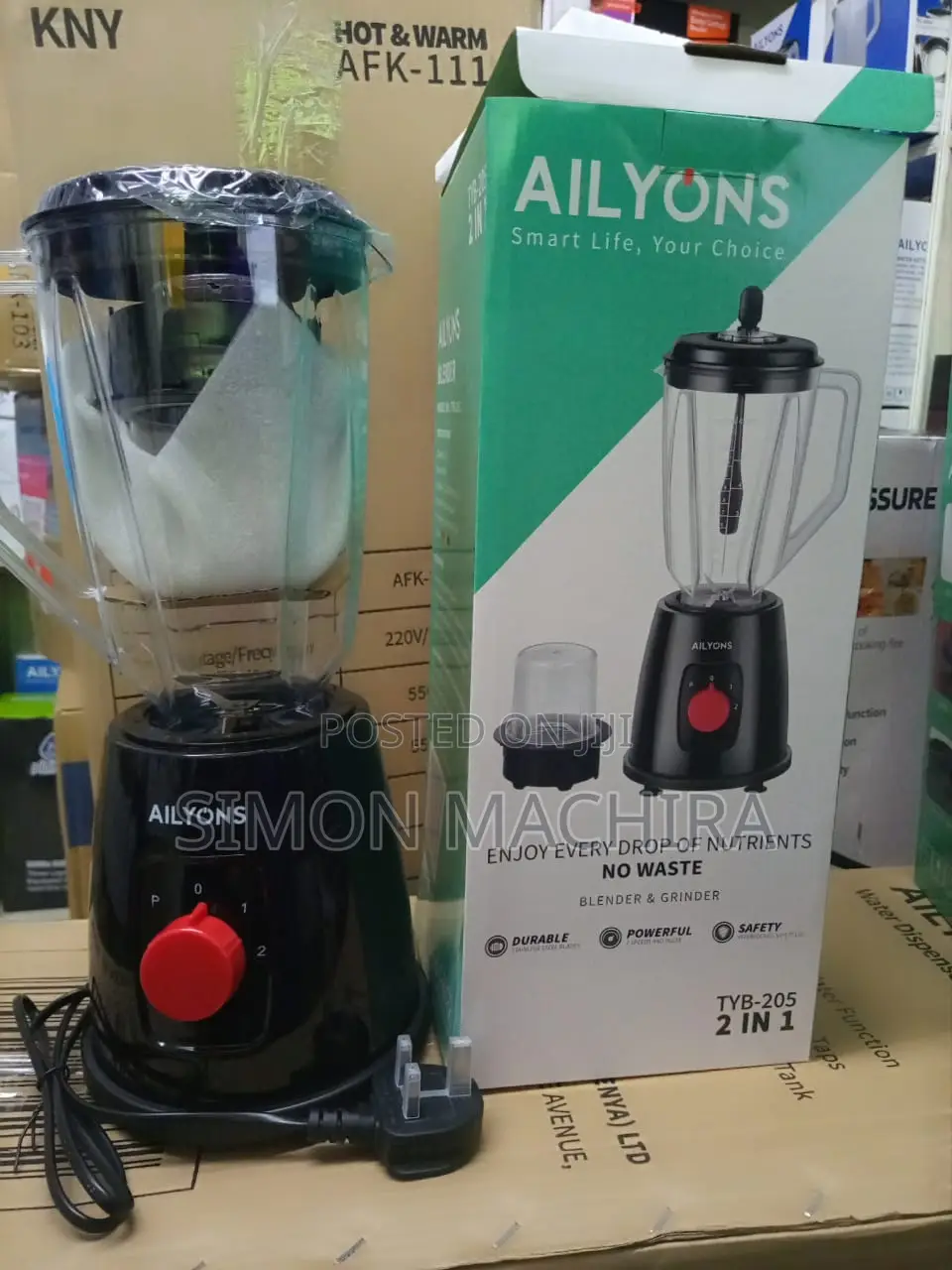 Ailyons 2 in 1 Blender