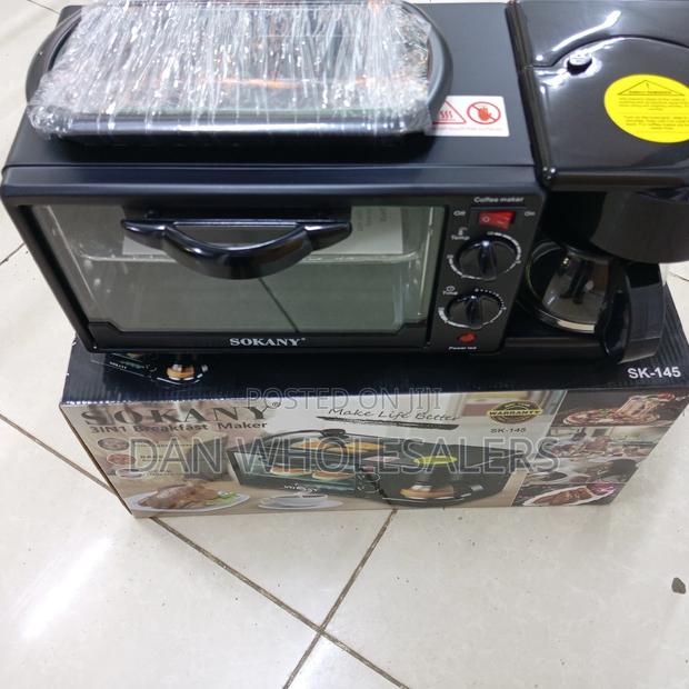 Sokany New 3 in 1 Breakfast Oven, Grill and Coffee Maker