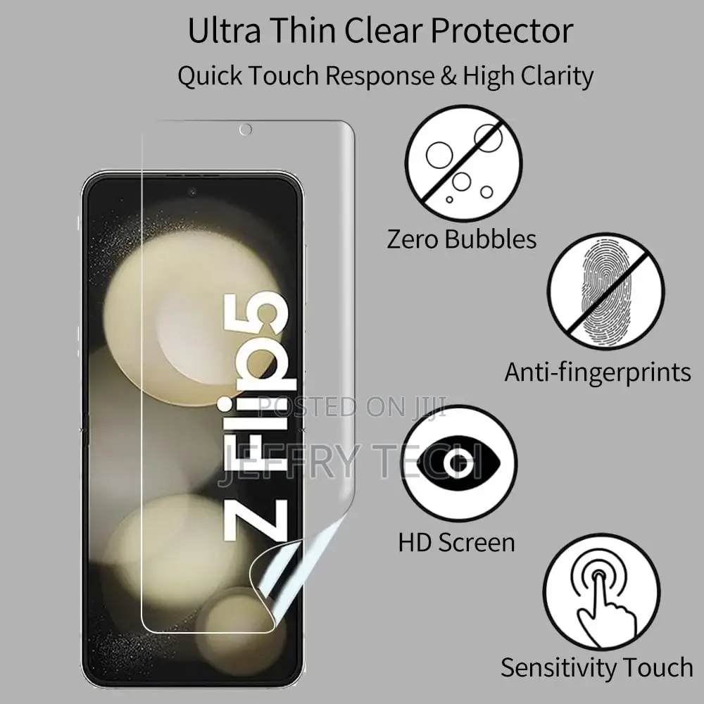 Samsung Galaxy Z Flip 5 Screen Protector [Full Coverage] TPU