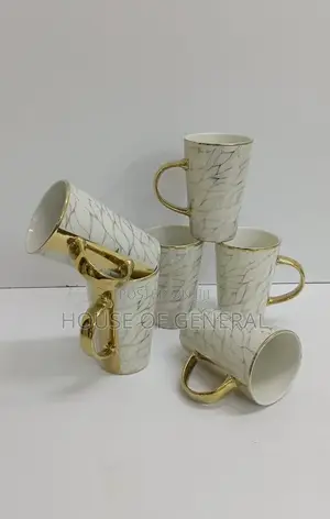 6 PCS *Golden Mugs