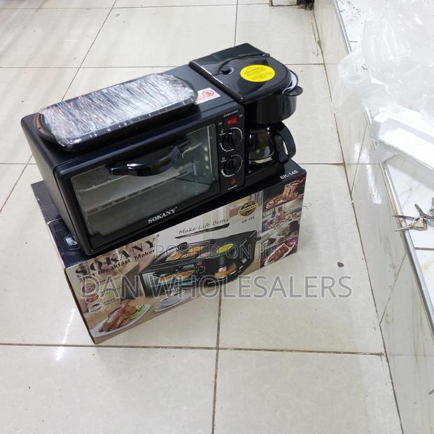 Sokany 3 in 1 Breakfast Oven, Grill and Coffee Maker 3 in 1
