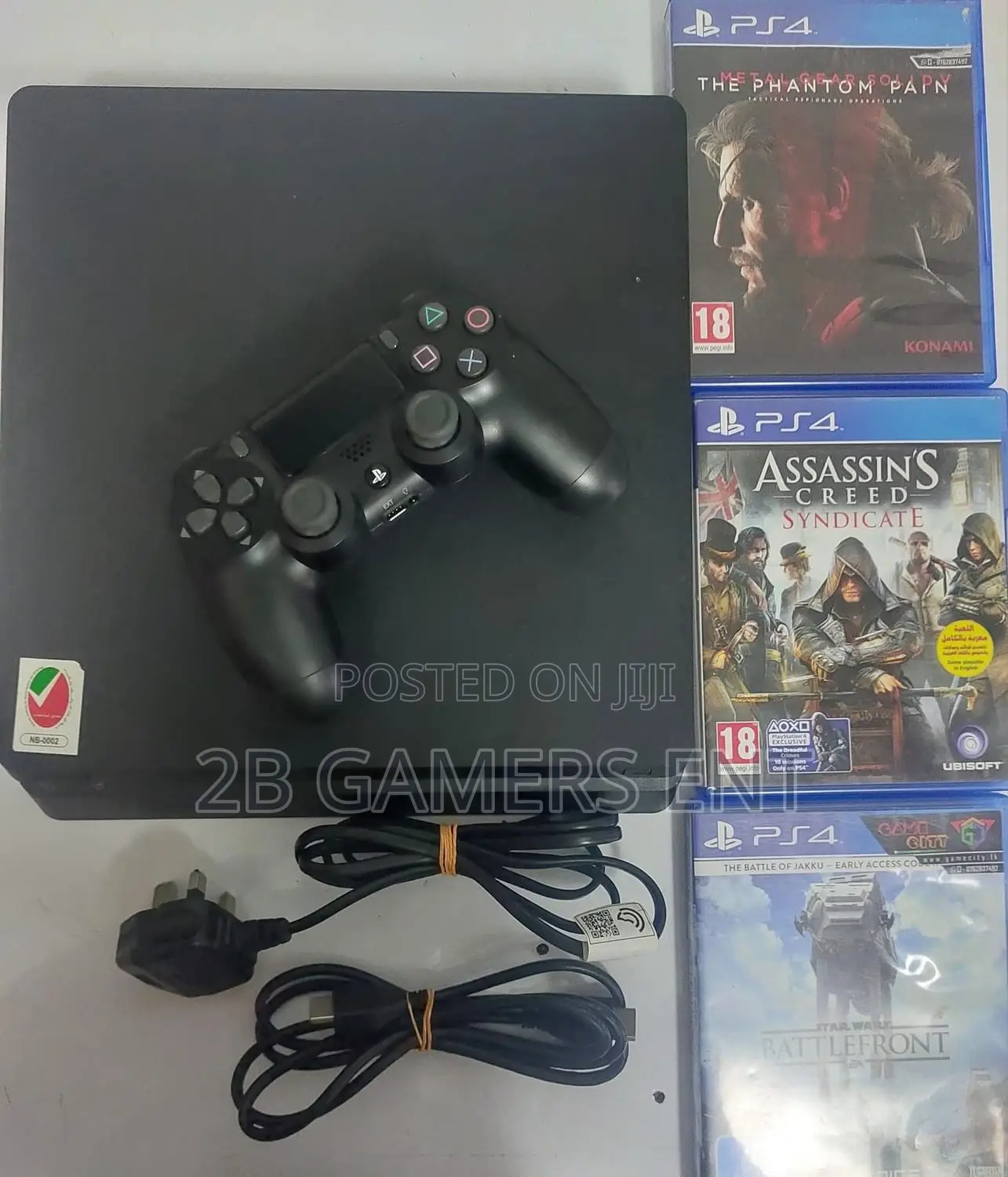 Ps4 Slim, With Games and All Cables