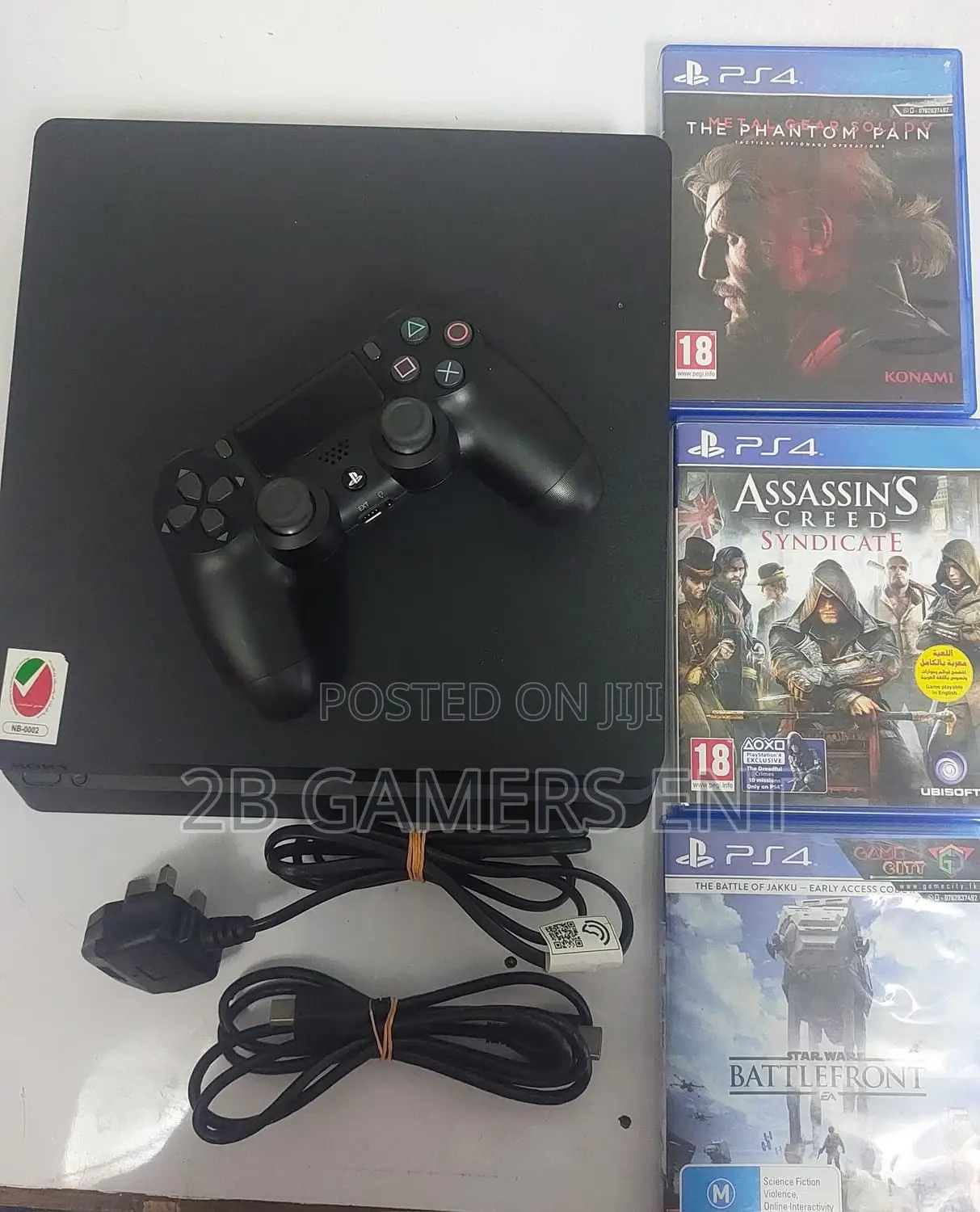 Ps4 Slim, With Games and All Cables