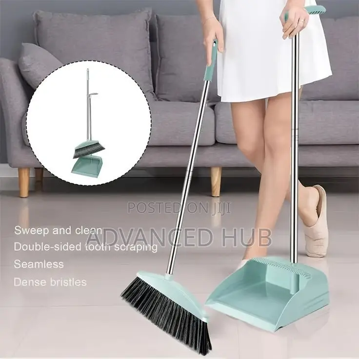 2 in 1 Flexible Broom and Dustpan