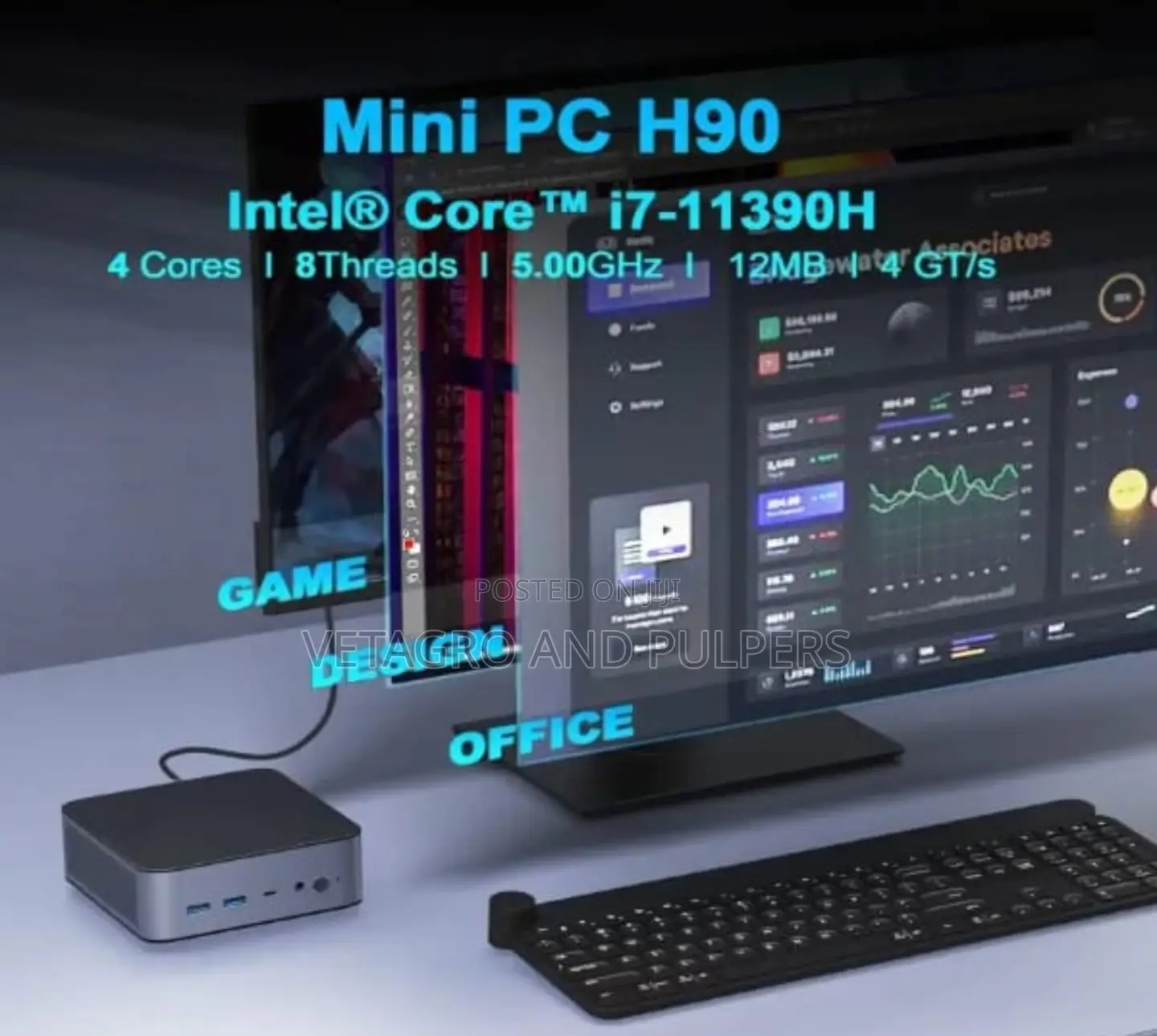 New Desktop Computer 8GB Intel Core I7 SSD 128GB