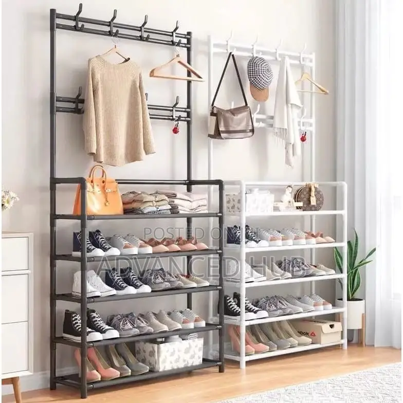 Simple Floor 5 Tier Shoe Rack /Multipurpose Organizer