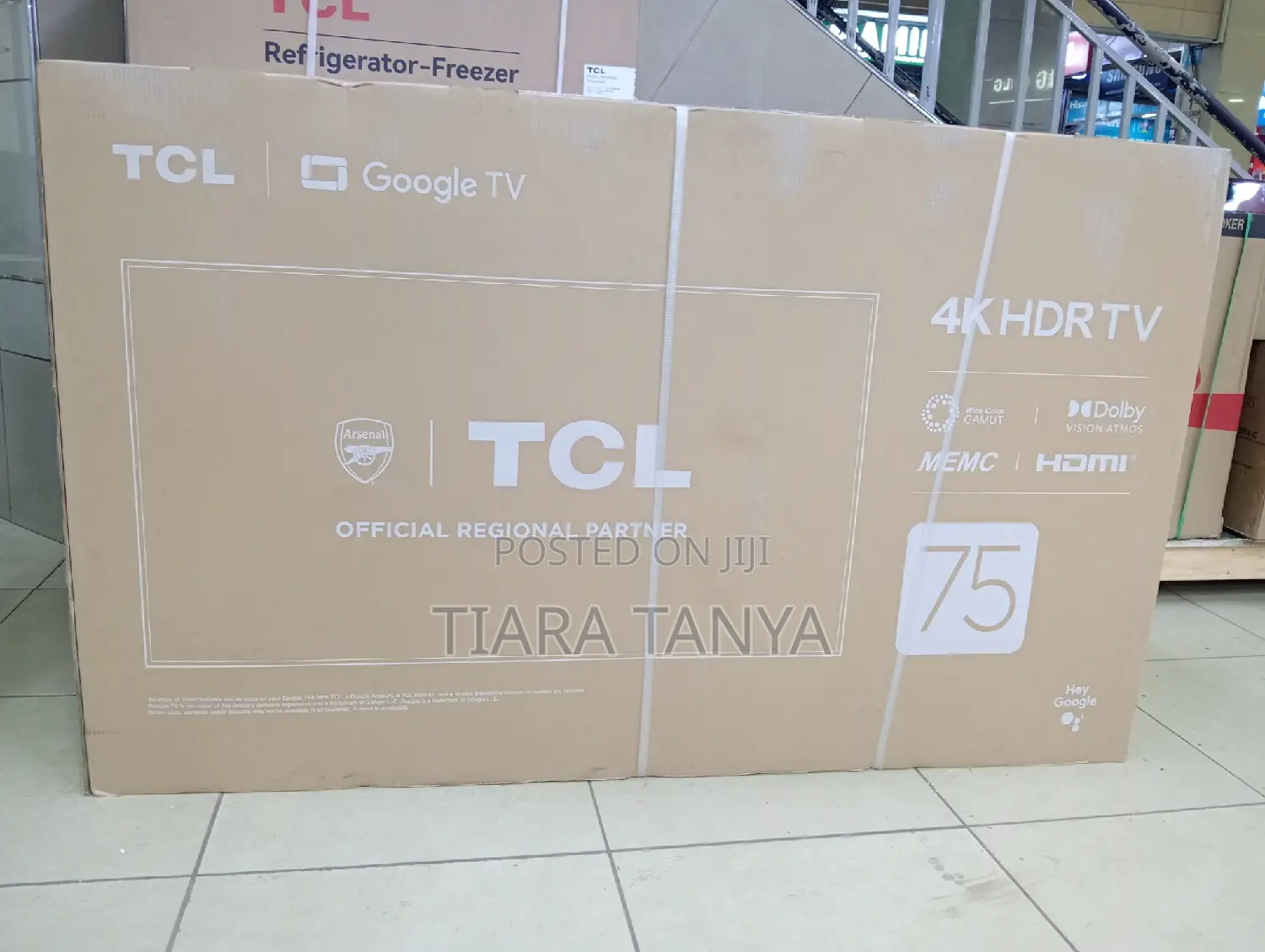TCL 75" Smart UHD Google Frameless Tv