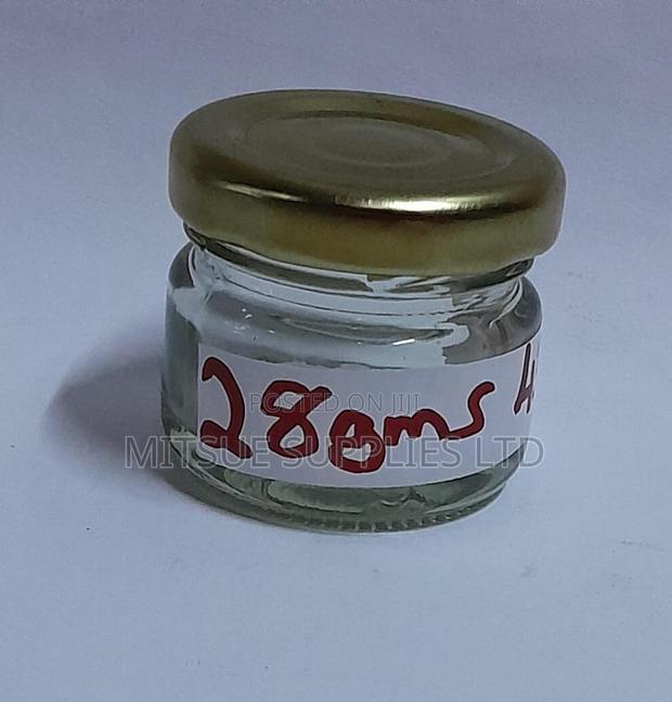 A Set of 100 Jam Jar 28G With 43mm Metallic Lid
