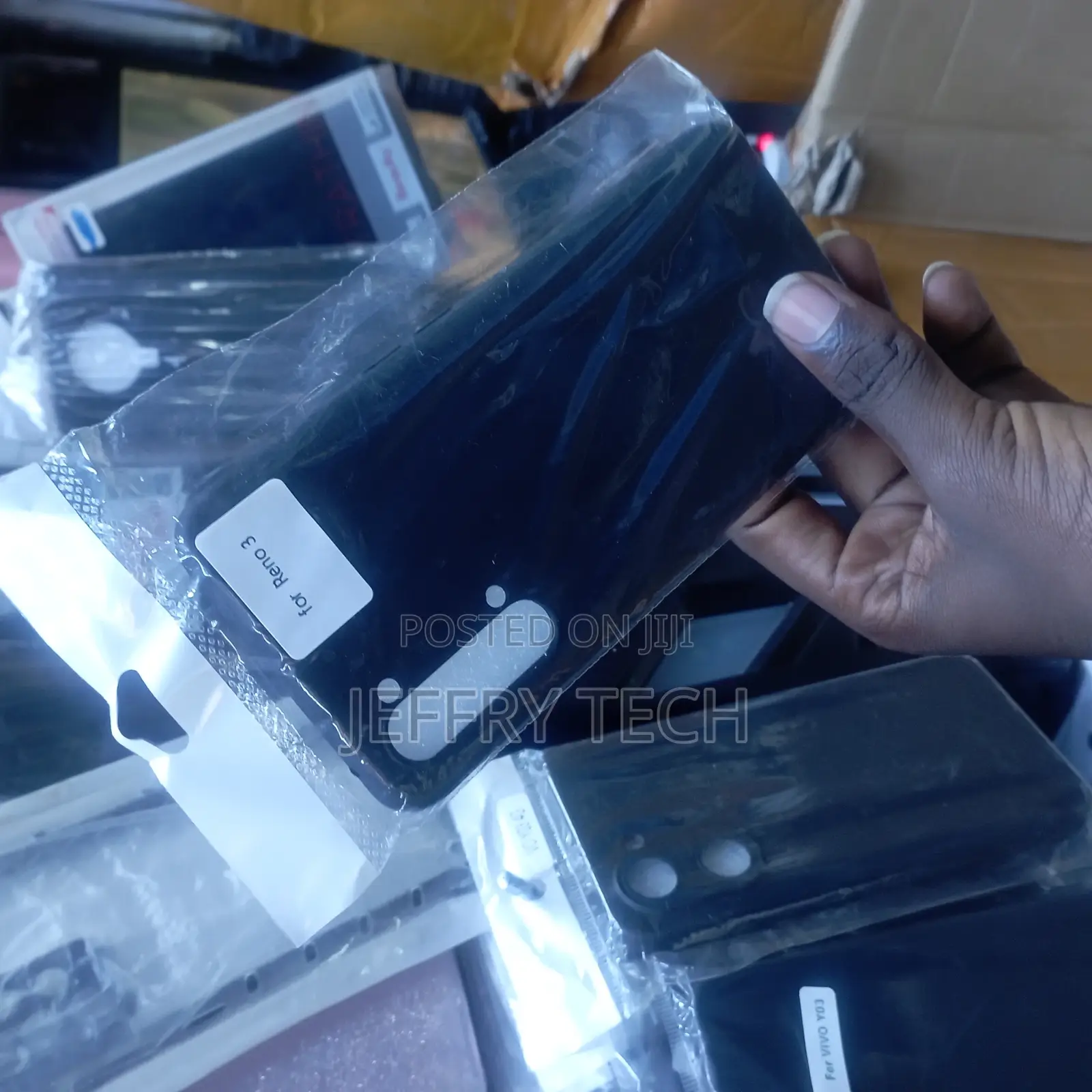 Silicon Back Case for Oppo Reno 3 - Black