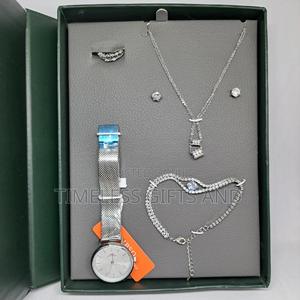 IBSO Silver Watch Jewelry Gift Set - thumbnail 2