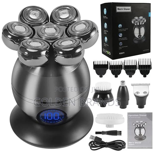 Premium 5 in 1 Electric Head Shaver for Bald Men 7d Floating