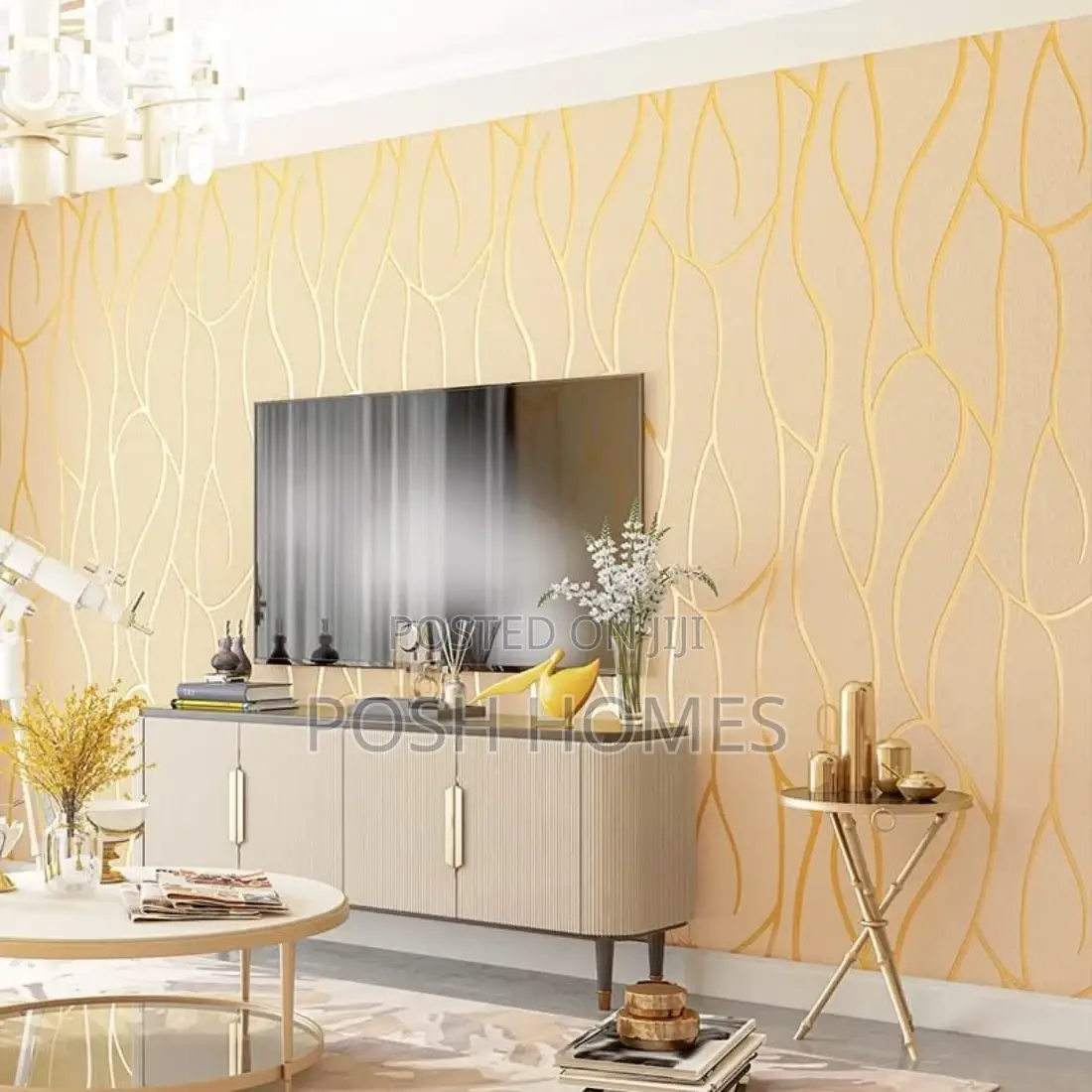 Lines Embossed Wallpapers