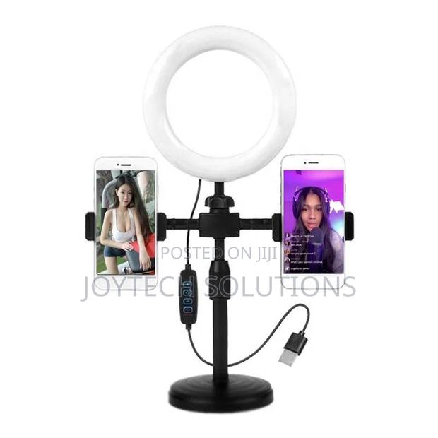 8 Inches Dual Phone Holder Table Stand