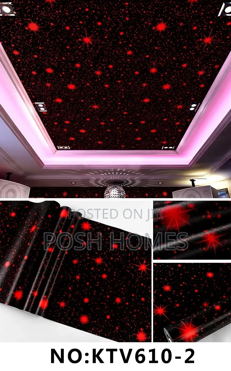 Red Ceiling 3D Wallpapers