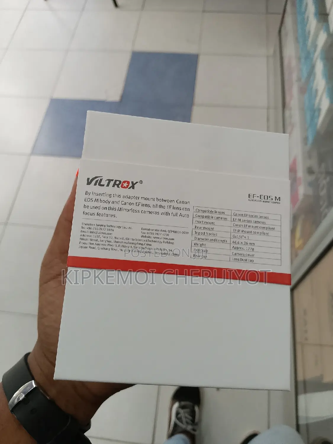 Viltrox EF-EOS M Auto Mount Adapter